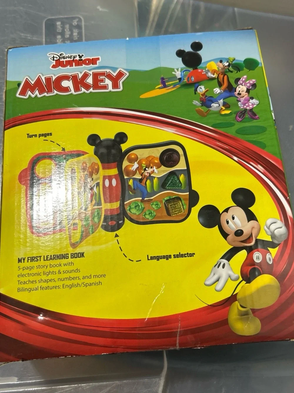 Disney Mickey My First Learning Book - Red, Yellow, Black
